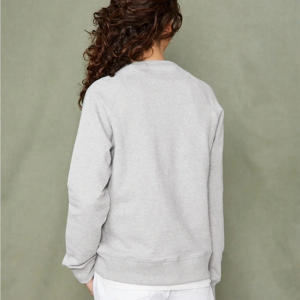 Officine Generale CREW NECK SWEATSHIRT ORGANIC COTTON FLEECE - Picture 7 of 8